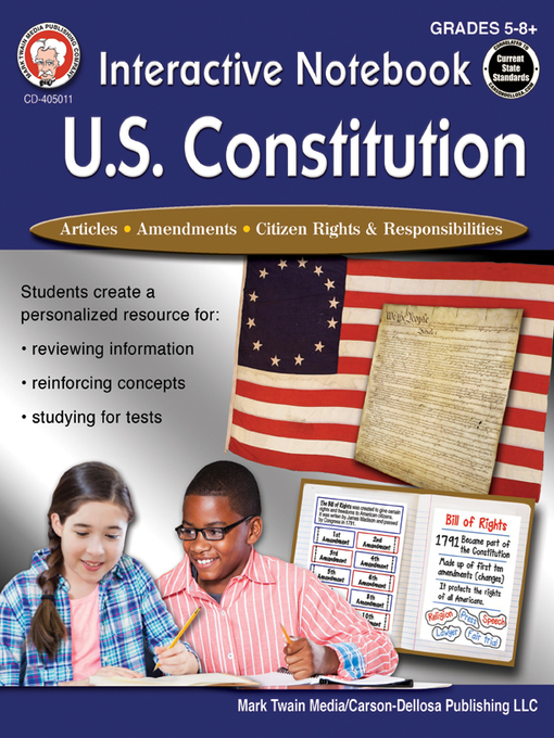Title details for Interactive Notebook: U.S. Constitution, Grades 5--12 by Lee - Available